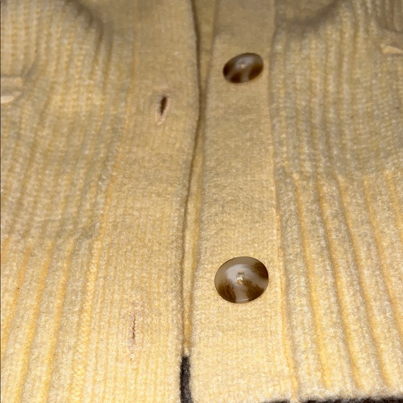 Abercrombie & Fitch Yellow Cardigan Sweater - Picture 3 of 5
